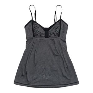Lululemon Athletica Black and Gray Muscle Tee